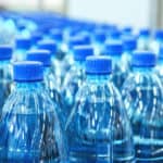 bottled water in a factory