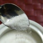 sweetener on spoon